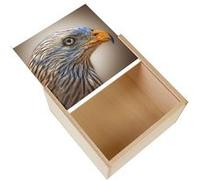 Boite Coffret en Bois - Fabulous - Milan Royal Aigle Magnifique (11 x 11 x 3,5 cm) Multicolore G