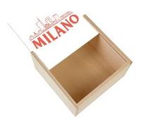 Boite Coffret en Bois - Fabulous - Milano Minimalist Milan (11 x 11 x 3,5 cm) Multicolore G