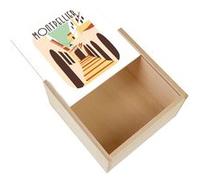 Boite Coffret en Bois - Fabulous - Montpellier Centre Historique (11 x 11 x 3,5 cm) Multicolore G