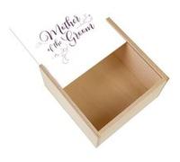 Boite Coffret en Bois - Fabulous - Mother of the Groom Calligraphie (11 x 11 x 3,5 cm) Multicolore G