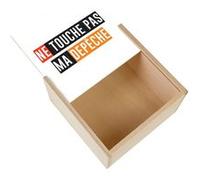 Boite Coffret en Bois - Fabulous - Ne Touche Pas Ma Depeche (11 x 11 x 3,5 cm) Multicolore G