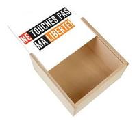 Boite Coffret en Bois - Fabulous - Ne Touches Pas Ma Liberte (11 x 11 x 3,5 cm) Multicolore G