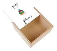 Boite Coffret en Bois - Fabulous - Papi Gateau Patisserie (11 x 11 x 3,5 cm) Multicolore G