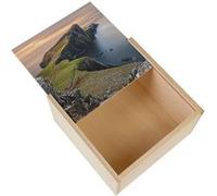 Boite Coffret en Bois - Fabulous - Soleil Couchant sur Eleonora Point Écosse (11 x 11 x 3,5 cm) Multicolore G