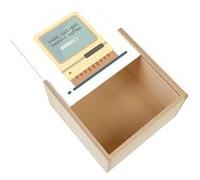 Boite Coffret en Bois - Fabulous - Sudo apt-get install coffee Café et Informatique (11 x 11 x 3,5 cm) Multicolore G