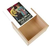 Boite Coffret en Bois - Fabulous - The Feud Tom Mix Cinéma Vintage (11 x 11 x 3,5 cm) Multicolore G