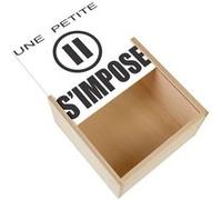 Boite Coffret en Bois - Fabulous - Une Petite Pause s'Impose (11 x 11 x 3,5 cm) Multicolore G