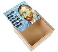 Boite Coffret en Bois - Fabulous - Van Gogh Citation Amour (11 x 11 x 3,5 cm) Multicolore G