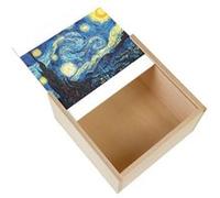 Boite Coffret en Bois - Fabulous - Van Gogh Nuit Etoilees (11 x 11 x 3,5 cm) Multicolore G