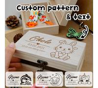 Boîte commémorative personnalisée, boîte de collection personnalisée, boîte commémorative sur mesure, convient pour boîte-cadeau pour occasions spéciales, objets commémoratifs personnalisés à la mode,
