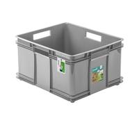 keeeper Caisse empilable en plastique Euro-Box XXL Bruno Eco 54 L Gris clair
