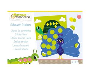 Boîte créative, Educativ' Stickers, Lignes de gommettes - Multicolore