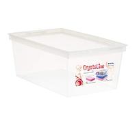 Boîte 'crystaline' avec couvercle naturelle (18 l - 418 x 350 x 187)