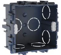 Boîte d’encastrement à sceller 1 poste P40 pour murs maçonnés 75X75X40 GR/VIS - EUROHM -52105