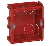 Legrand Boîte d'encastrement Batibox 080141 – Maçonnerie carrée 1 poste associable profondeur 40 mm