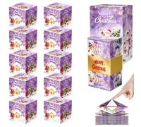 Boîte d'Anniversaire Pop Open Ensemble de porte-billets pliants de Noël | Boîtes à Billets Pop-Up Pliantes Pour remise de diplôme, crémaillère, Saint-Valentin, fêtes, ,