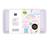Boite d'aquarelle couleurs arc en ciel Multicolore G
