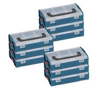 Boîte d'assortiment bleue L-BOXX Mini, contenant 9 pièces, robuste, avec système de fermeture à cliquet, empilable, adaptée aux aliments, idéale pour les professionnels
