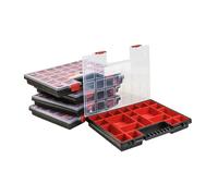 Boîte d'assortiment en plastique x5 boîte d'assortiment NORP16 rouge boîte de...