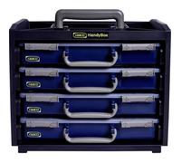 Raaco Caisson de transport HandyBox 55x4 en polypropylène – équipé de 4 mallettes A4