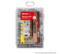 Boite d'assortiment vis et chevilles (160Pcs) - FISCHER 513777