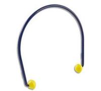Boîte de 10 Arceaux anti-bruit EarCaps serre-tête bleu avec bouchons coniques jaune G
