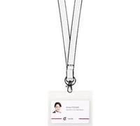 Boîte de 10 badges souples antimicrobien 70 x 100 mm - Transparent - Tarifold Transparent G
