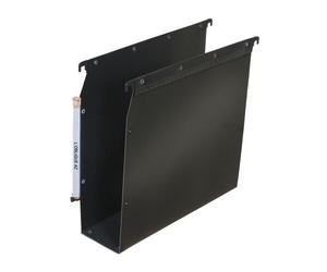 Boite de 10 dossier suspendu armoire Elba PP Ultimate A4 fond 80mm capacité 800 feuilles couverture polypro noir
