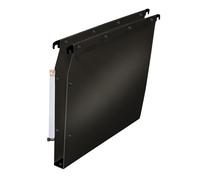 Boite de 10 dossiers suspendus armoire Elba PP Ultimate A4 fond 30mm capacité 350 feuilles couverture polypro noir