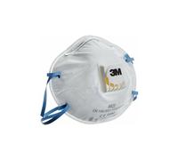 Boîte de 10 masques respiratoires coques jetables FFP2 avec soupape série 8822 blanc 3M 7100101091