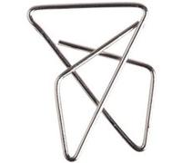 WONDAY Boîte 100 attaches géantes en acier nickelé 30 x 40 mm