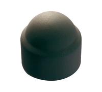 Acton Caches écrous hexagonaux 8560012 – boîte de 100 – Ø 12 mm – Noir (RAL 9005 G)