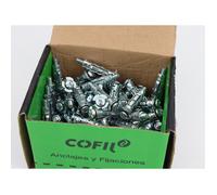 Boîte de 100 chevilles métalliques Placo à expansion avec vis de 5x37 mm