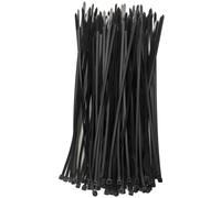 BOÎTE DE 100 Liens de Serrage Noirs 250x3,6mm, Attache Gaine Autobloquant | Collier Plastique Multi-usage 18kg pour Câblage Auto, Bricolage Maison, Rangement Atelier, Outillage Garage et Moto