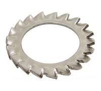 Boite de 100 rondelles éventail ACTON à dentures extérieure - Inox - Ø 10mm - Inox A2 - 6451310 Noir G