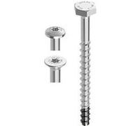 Boite de 100 Vis Multi Monti 6x60 mm HECO SCHRAUBEN - Tête fraisée Ø 11.5 - T30 - Zingué argent - 37136 Zingué G