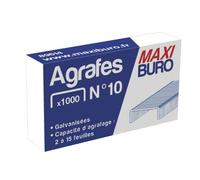Boîte de 1000 agrafes n°10 galvanisées - Maxiburo