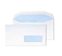 Boîte De 1000 Enveloppes 114x229mm Blanches Fenêtre 35x100 80g