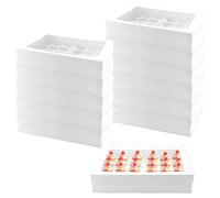 Boîte de 12 cupcakes avec fenêtre, 24 cavités, 43 x 31 cm, blanche