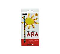 Pébéo Crayon pastel à l'huile 41781 – Long. 67 mm, mine Ø 10 mm – Étui carton 12 couleurs