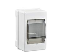 Boîte de 12 x 7,49 cm avec couvercle transparent | Boîte de dérivation non distributrice pour usage intérieur, boîte de distribution électrique