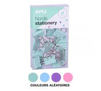 Boîte De 15 Pinces À Clip Couleurs Pastel Nordik Apli