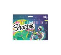 Sharpie Marqueur permanent FINE COSMOS – Pointe fine – Blister 18 pièces multicolore