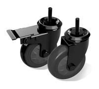 Boîte de 2 roulettes compatibles Table ou Chariot Big Green Egg L,XL, XXL
