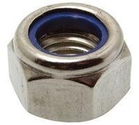 Boite de 200 écrous hexagonaux ACTON indesserrable avec bague nylon - Ø 8 mm - 626028 Noir G