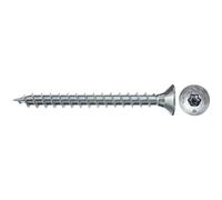 Boîte de 200 vis bois PowerFast II FPF II CTF tête fraisée FISCHER empreinte TX - zingué blanc - filetage total