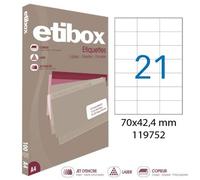 Boite De 2100 Étiquettes - Format 70x42.4mm - Etibox - Apli 119752