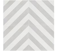 Boite de 24 Carreaux de ciment véritable 0,96m2 / Carreaux de ciment artisanaux pour sol et mur coloris gris - l.20 x L.20 cm