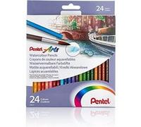 24 Crayons De Couleur - Aquarellable - Pentel Arts