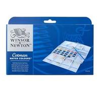 Winsor & Newton - Boîte de voyage Aquarelle Cotman 24 demi-godets